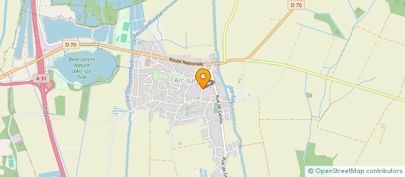 localisation de l'entreprise MONSIEUR PASCAL MULLARD  ARC-SUR-TILLE