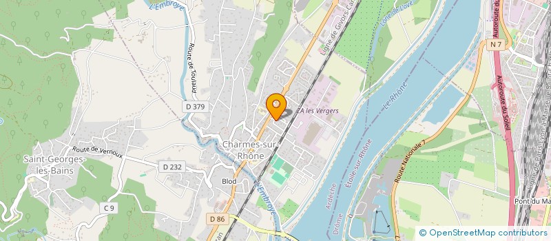 localisation de l'entreprise MONSIEUR PASCAL MUSSARD  CHARMES-SUR-RHONE