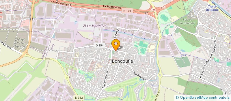 localisation de l'entreprise MONSIEUR PASCAL MUSSEAU  BONDOUFLE