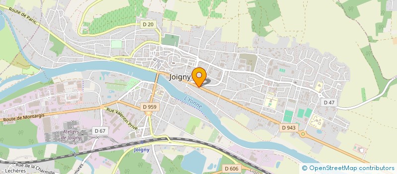 localisation de l'entreprise MONSIEUR PASCAL NABON à JOIGNY