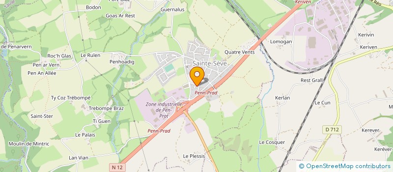 localisation de l'entreprise MONSIEUR PASCAL NANDELEC  SAINTE-SEVE