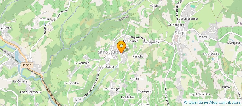 localisation de l'entreprise MONSIEUR PASCAL NANDRON à VAL D'OINGT