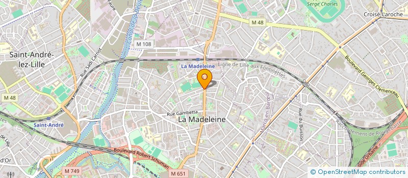 localisation de l'entreprise MONSIEUR PASCAL NAVET à LA MADELEINE