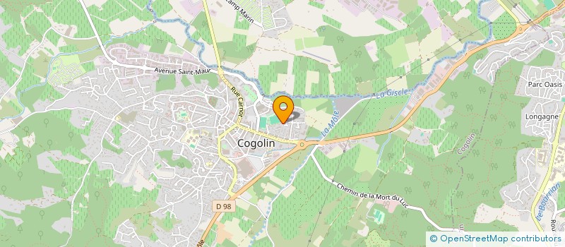 localisation de l'entreprise MONSIEUR PASCAL NENON  COGOLIN