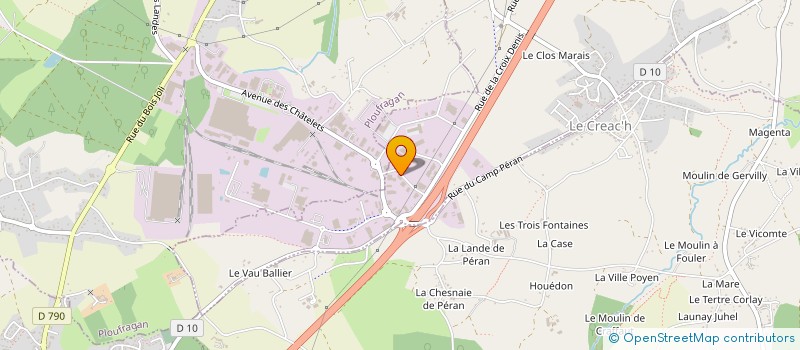 localisation de l'entreprise MONSIEUR PASCAL NERAUX  TREGUEUX