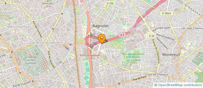 localisation de l'entreprise MONSIEUR PASCAL NERET  BAGNOLET