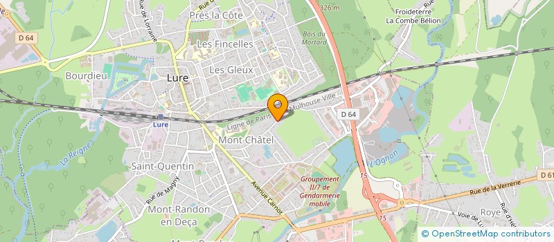 localisation de l'entreprise MONSIEUR PASCAL NEVERS à LURE