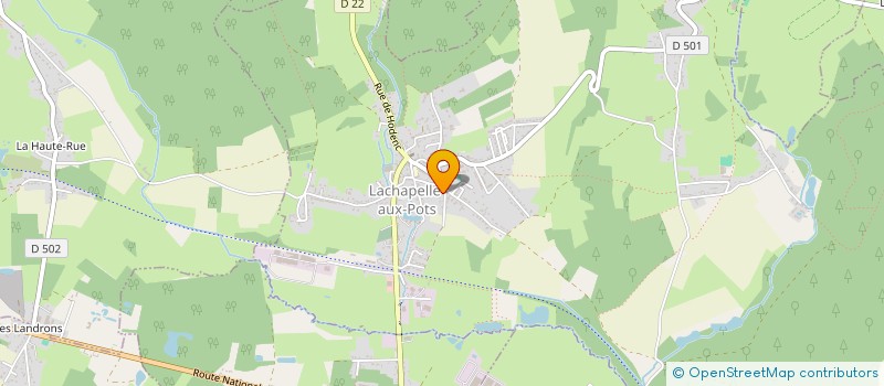 localisation de l'entreprise MONSIEUR PASCAL NICAISE  LACHAPELLE-AUX-POTS