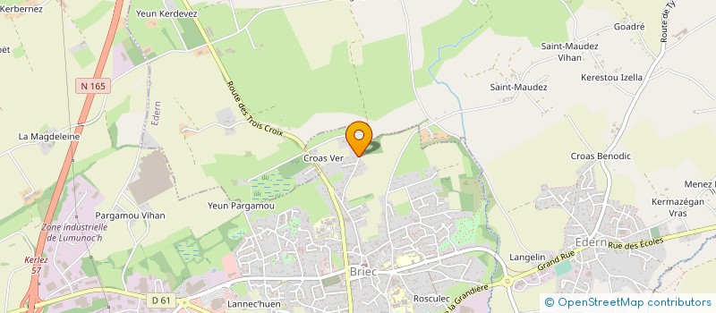 localisation de l'entreprise MONSIEUR PASCAL NICOT  BRIEC