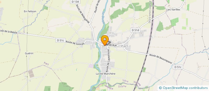 localisation de l'entreprise MONSIEUR PASCAL NICOUD  PACT