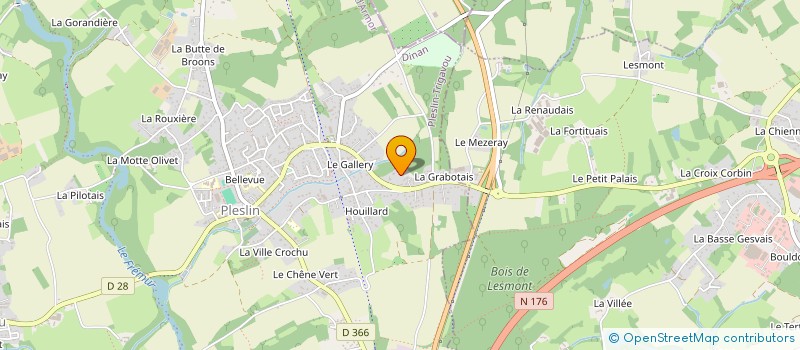 localisation de l'entreprise MONSIEUR PASCAL NIORT  PLESLIN-TRIGAVOU