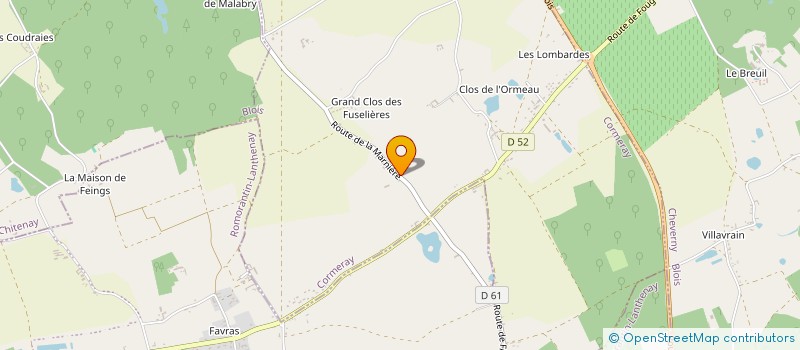 localisation de l'entreprise MONSIEUR PASCAL NIVARD  CORMERAY