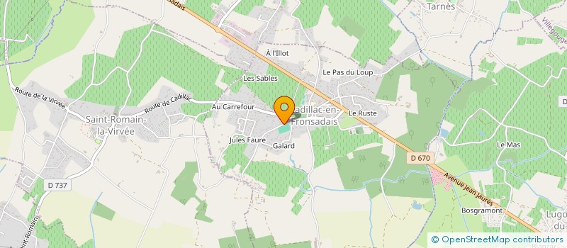 localisation de l'entreprise MONSIEUR PASCAL NODET à CADILLAC-EN-FRONSADAIS