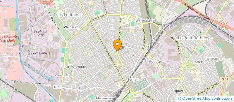 localisation de l'entreprise MONSIEUR PASCAL NOEL  REIMS