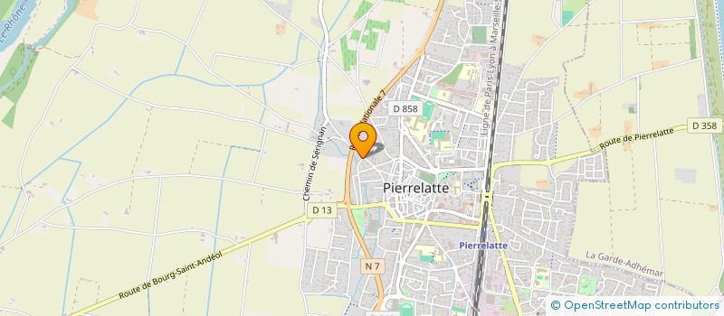 localisation de l'entreprise MONSIEUR PASCAL NOTEBAERT  PIERRELATTE