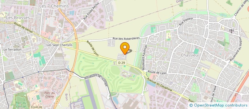 localisation de l'entreprise MONSIEUR PASCAL OBRECHT  CHASSIEU