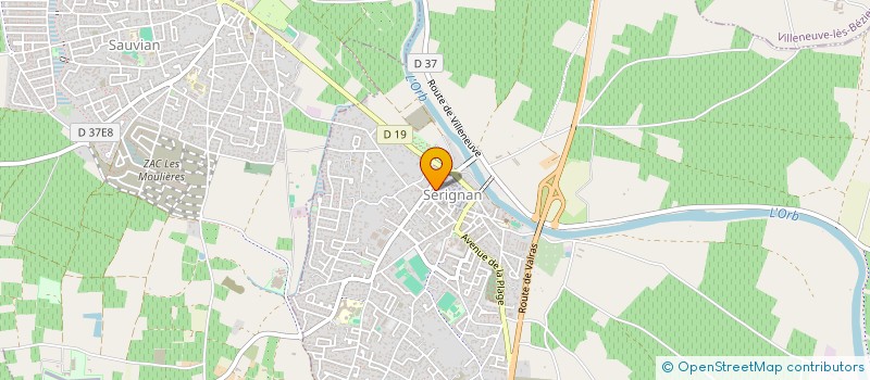 localisation de l'entreprise MONSIEUR PASCAL OCCHUIZZI  SERIGNAN