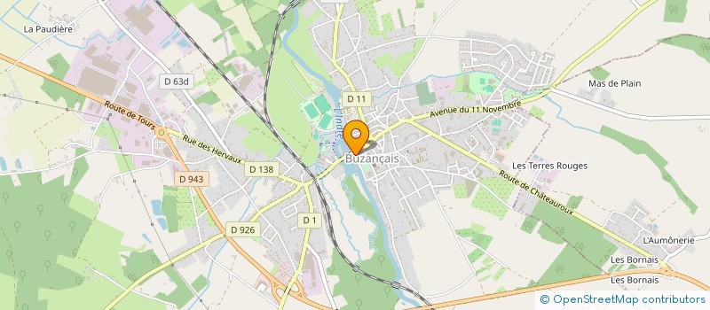 localisation de l'entreprise MONSIEUR PASCAL OLLER à BUZANCAIS