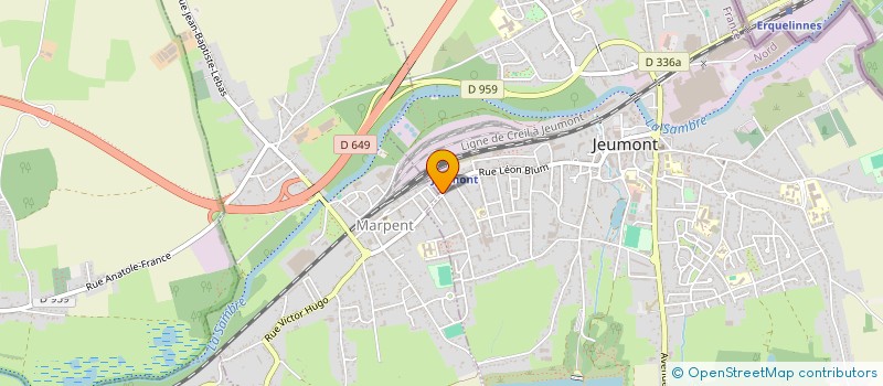localisation de l'entreprise MONSIEUR PASCAL ORI  JEUMONT