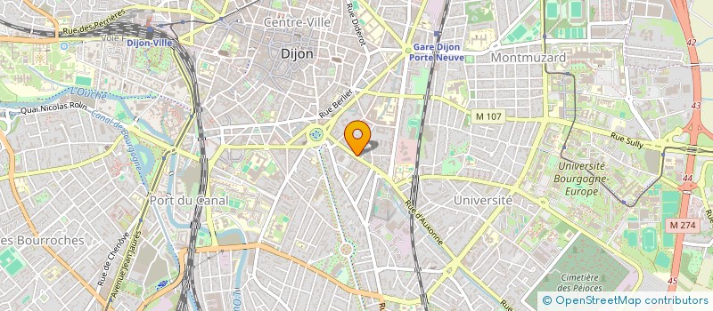 localisation de l'entreprise MONSIEUR PASCAL ORIEZ à DIJON