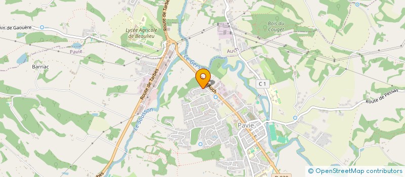 localisation de l'entreprise MONSIEUR PASCAL OTT  PAVIE