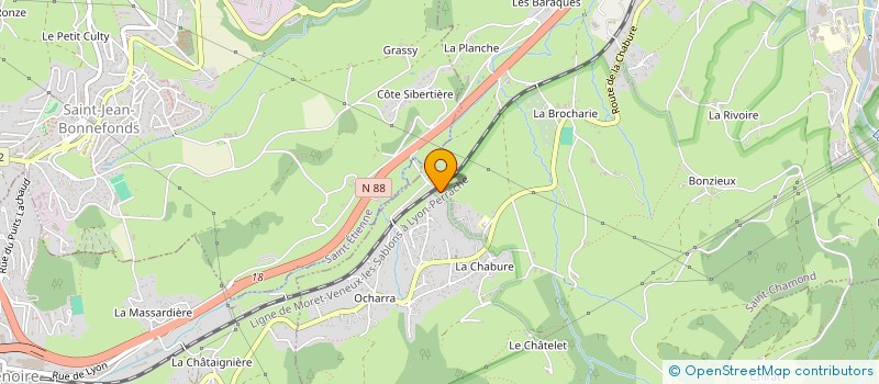 localisation de l'entreprise MONSIEUR PASCAL OUSSET  SAINT-CHAMOND