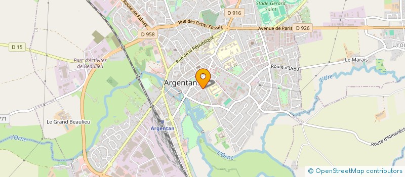 localisation de l'entreprise MONSIEUR PASCAL OUVRARD  ARGENTAN
