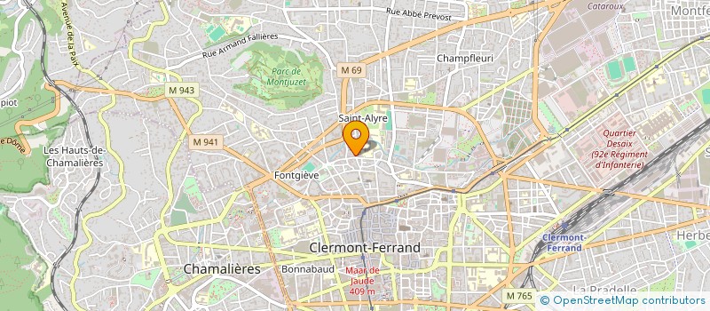 localisation de l'entreprise MONSIEUR PASCAL PAEMELAERE  CLERMONT-FERRAND