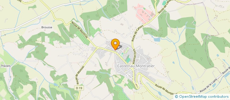 localisation de l'entreprise MONSIEUR PASCAL PAGES  CASTELNAU-MONTRATIER