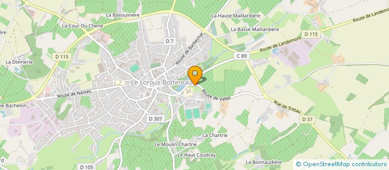 localisation de l'entreprise MONSIEUR PASCAL PAIGNAC à LE LOROUX-BOTTEREAU
