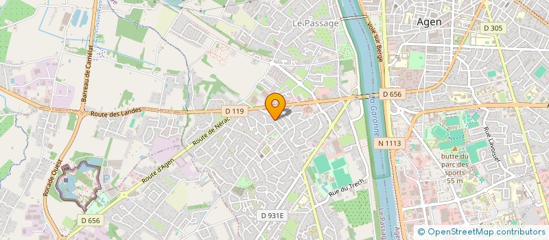 localisation de l'entreprise MONSIEUR PASCAL PAJAUD  LE PASSAGE