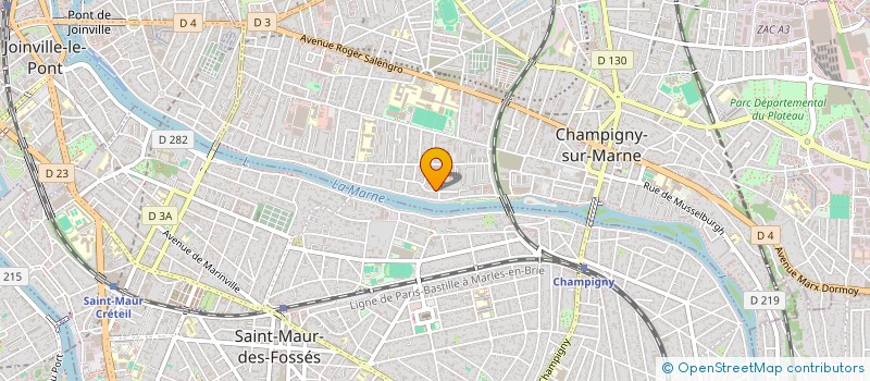 localisation de l'entreprise MONSIEUR PASCAL PALISSIER à CHAMPIGNY-SUR-MARNE