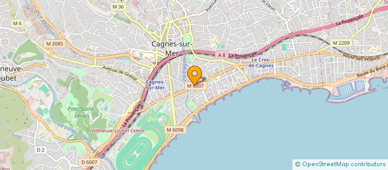 localisation de l'entreprise MONSIEUR PASCAL PAOLI à CAGNES-SUR-MER