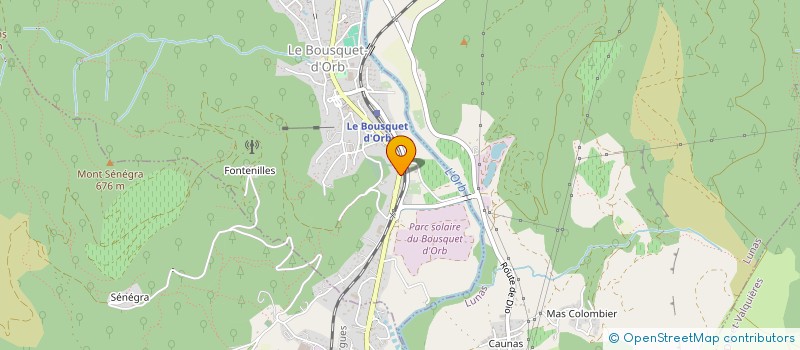 localisation de l'entreprise MONSIEUR PASCAL PAQUIER  LE BOUSQUET-D'ORB