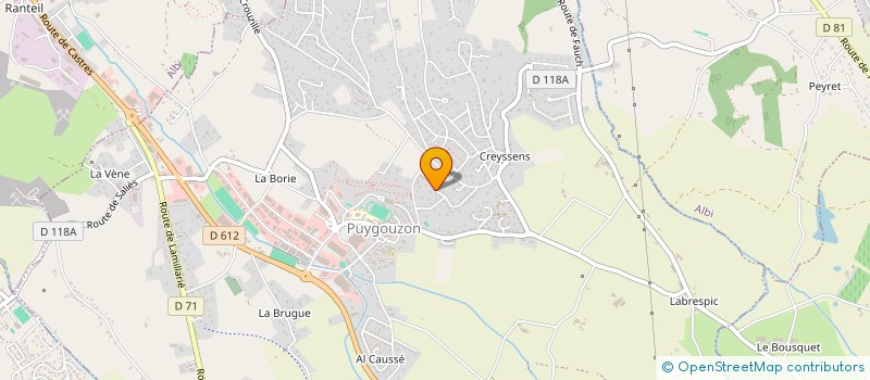 localisation de l'entreprise MONSIEUR PASCAL PARADIS  PUYGOUZON