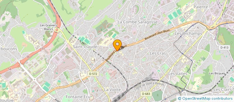 localisation de l'entreprise MONSIEUR PASCAL PARMENTIER à BESANCON