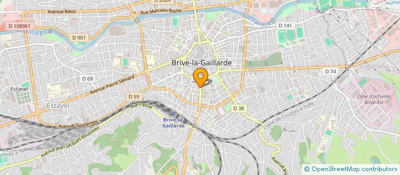 localisation de l'entreprise MONSIEUR PASCAL PASTAUD à BRIVE-LA-GAILLARDE
