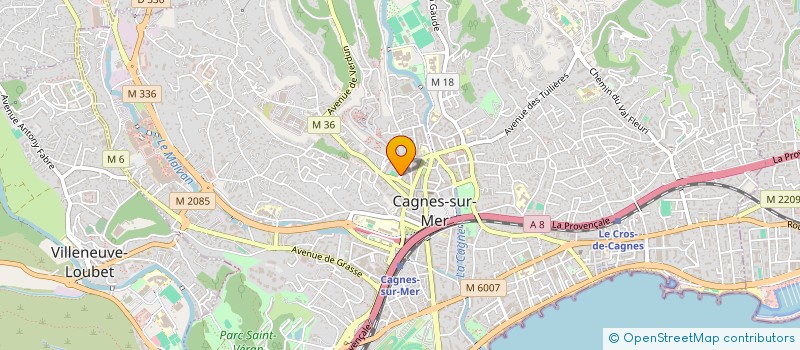 localisation de l'entreprise MONSIEUR PASCAL PASTORIZA à CAGNES SUR MER