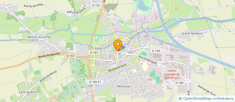 localisation de l'entreprise MONSIEUR PASCAL PAUL  AIRE-SUR-LA-LYS