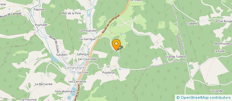 localisation de l'entreprise MONSIEUR PASCAL PAVY  CAMPSEGRET