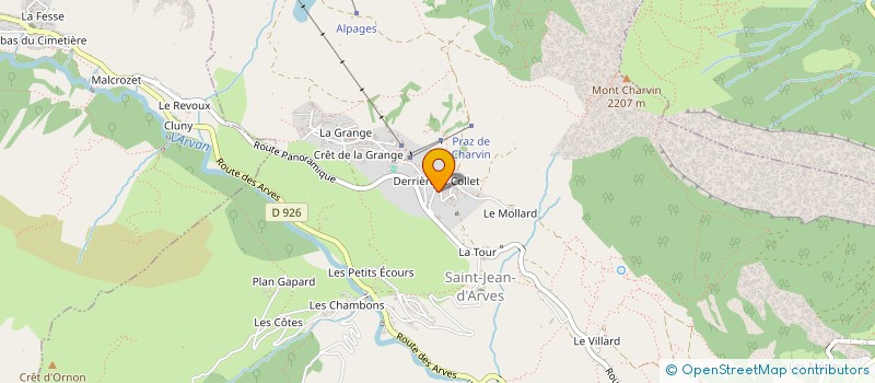 localisation de l'entreprise MONSIEUR PASCAL PAYEN  SAINT JEAN D'ARVES