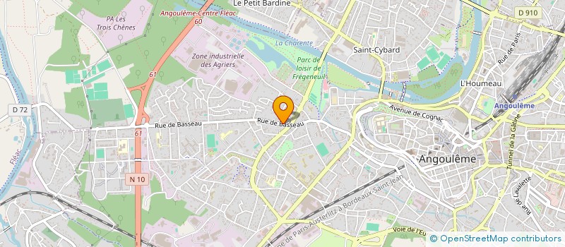 localisation de l'entreprise MONSIEUR PASCAL PAYET à ANGOULEME