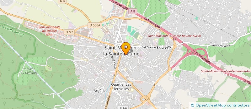 localisation de l'entreprise MONSIEUR PASCAL PEETERS à SAINT-MAXIMIN-LA-SAINTE-BAUME