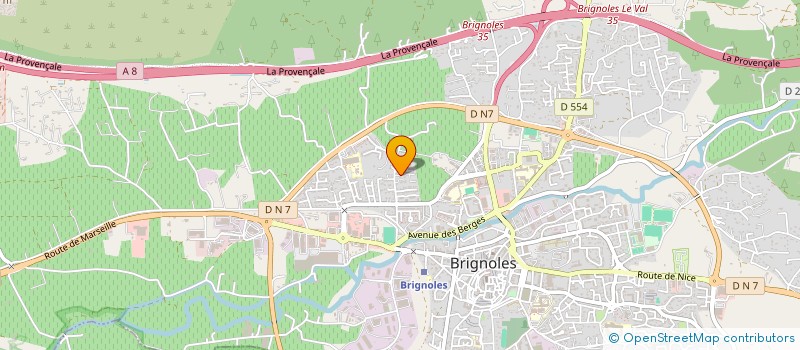 localisation de l'entreprise MONSIEUR PASCAL PEISSELON à BRIGNOLES
