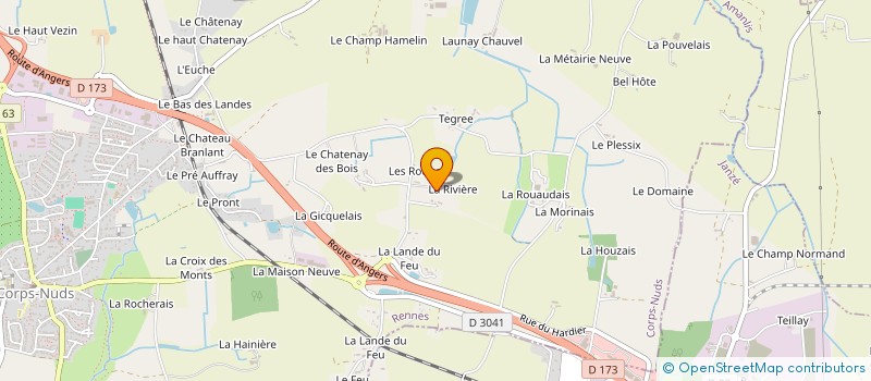 localisation de l'entreprise MONSIEUR PASCAL PELHATE  AMANLIS