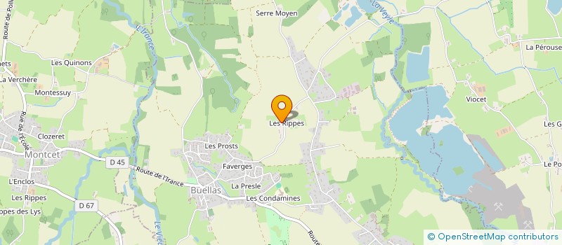 localisation de l'entreprise MONSIEUR PASCAL PELLETIER  MONTCET