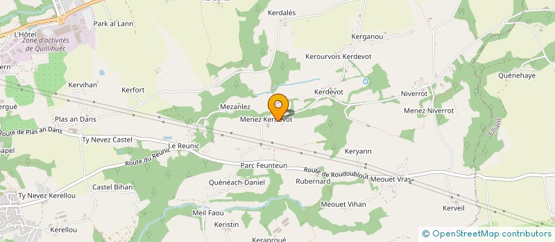 localisation de l'entreprise MONSIEUR PASCAL PENNANEACH  ERGUE GABERIC