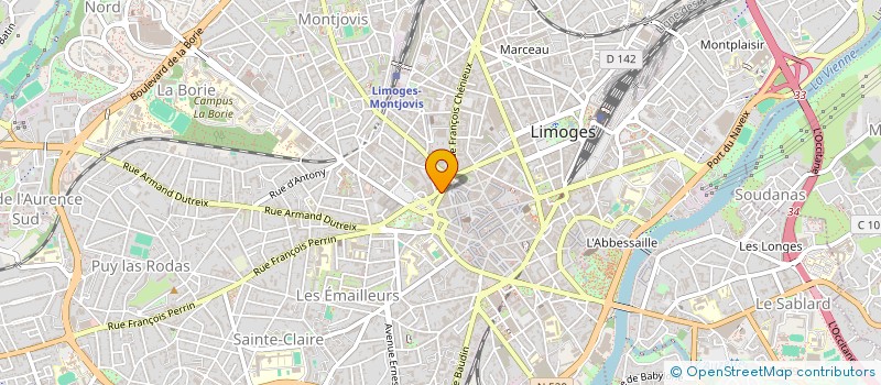 localisation de l'entreprise MONSIEUR PASCAL PERINET  AMBAZAC