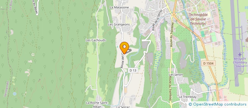 localisation de l'entreprise MONSIEUR PASCAL PERRET  LE BOURGET-DU-LAC