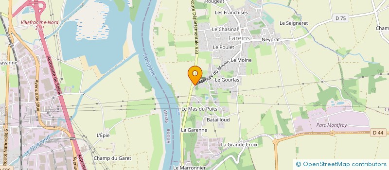 localisation de l'entreprise MONSIEUR PASCAL PERRIN à FAREINS